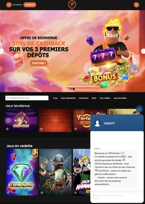 Programas VIP Hermes Casino